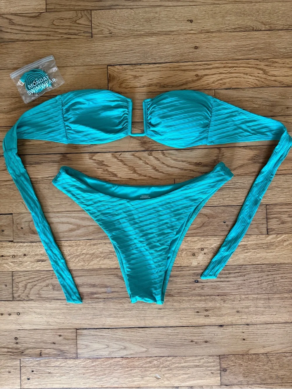 Monday Swimwear Teal Bathing suit